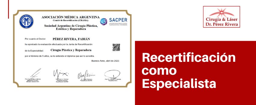 Recertificación como Especialista